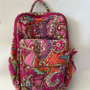 Vera Bradley Backpack with Matching Pencil Bag.